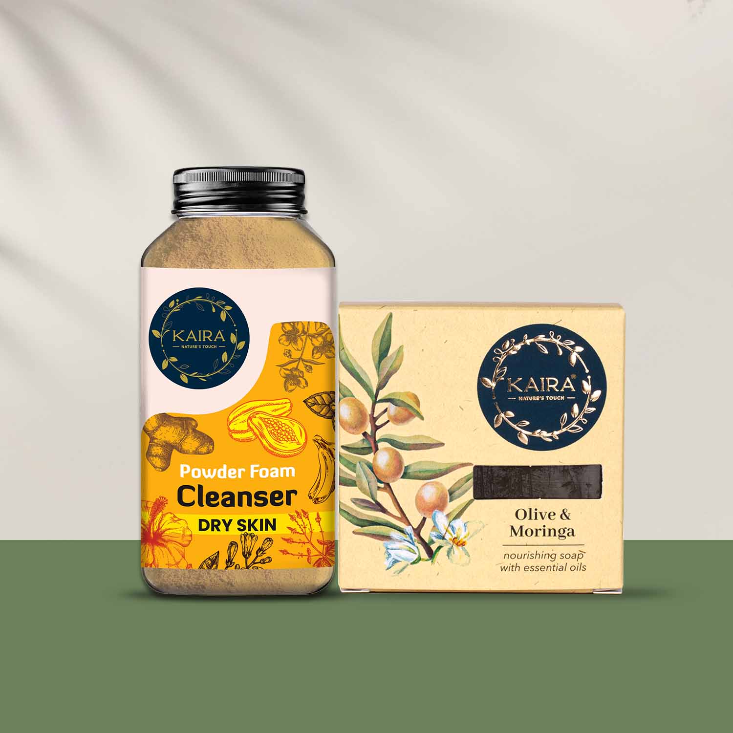 Olive & Moringa Soap + Powder Foam Cleanser Dry Skin