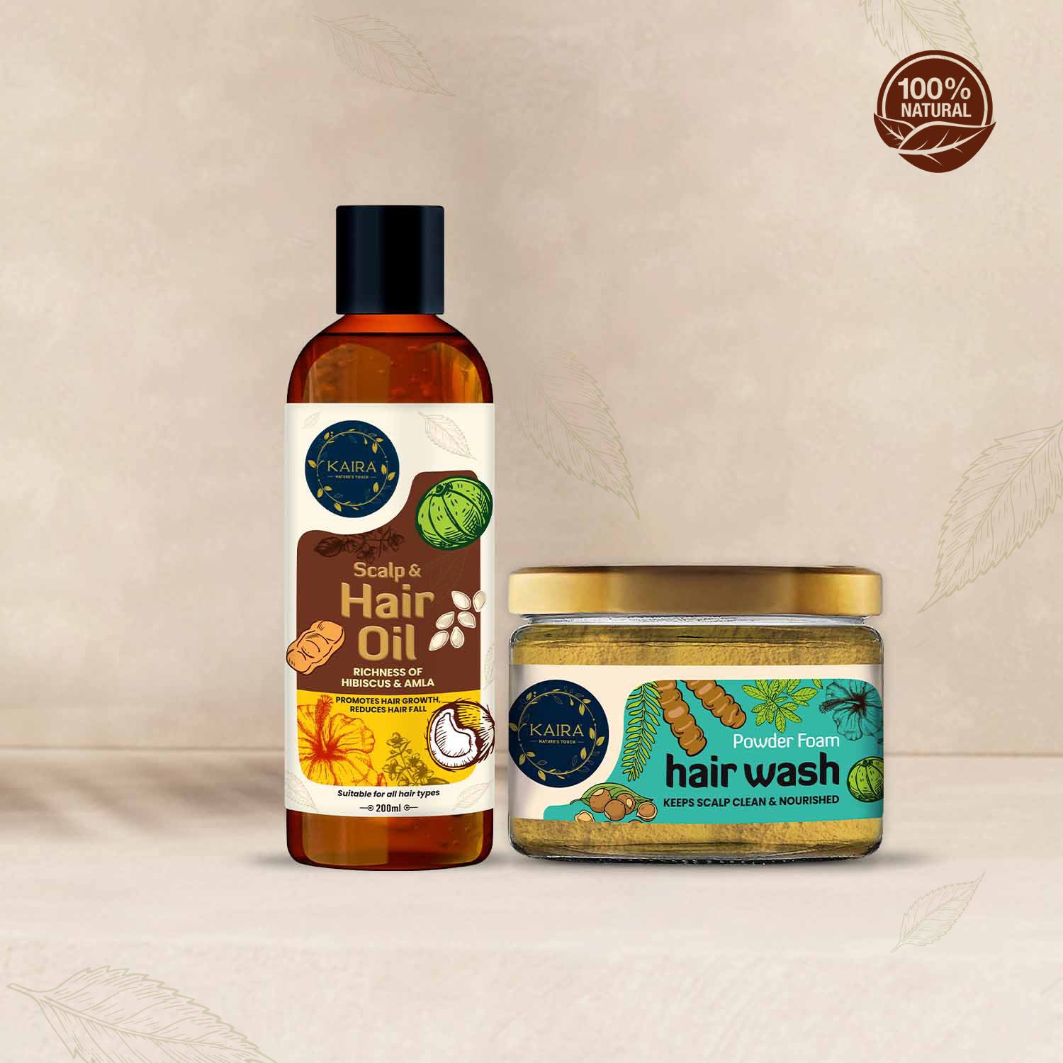 Scalp & Hair Oil + Powder Foam Hair Wash