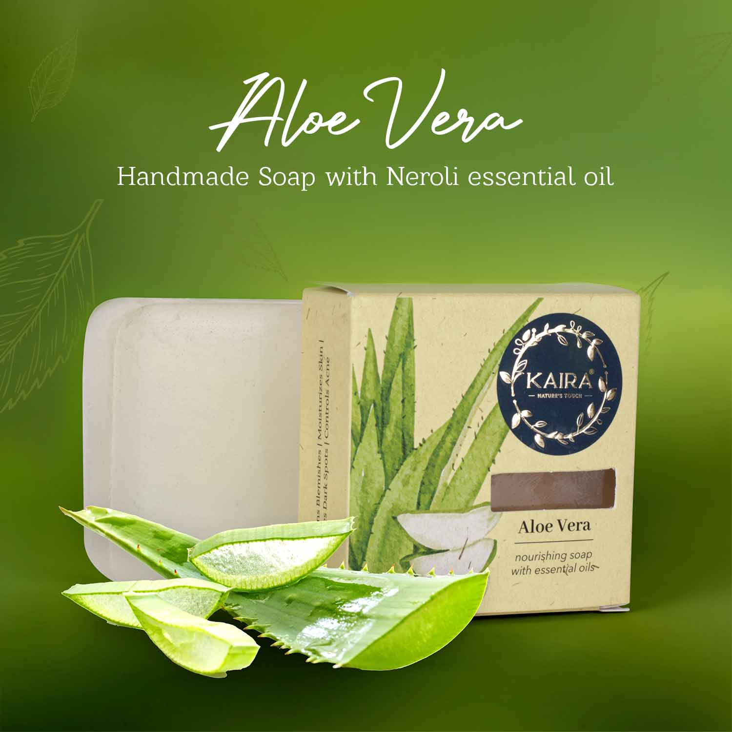 Skin & Lip Care Combo (Aloe Vera Soap + Rose & Pink Clay Soap + Manjishta & Cow Ghee Lip Balm)