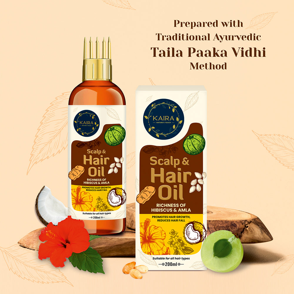 Hair fall Control & Conditioning Combo (Scalp and Hair Oil + Powder Foam Hair Wash + Nourishing Henna)
