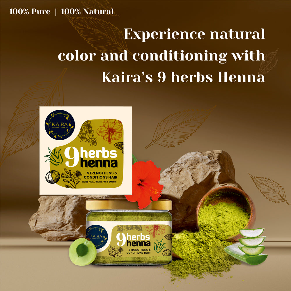 Hair Protection & Conditioning Combo (Vit-C Rich Hair Oil + Powder Foam Hair Wash + 9 Herbs Henna)