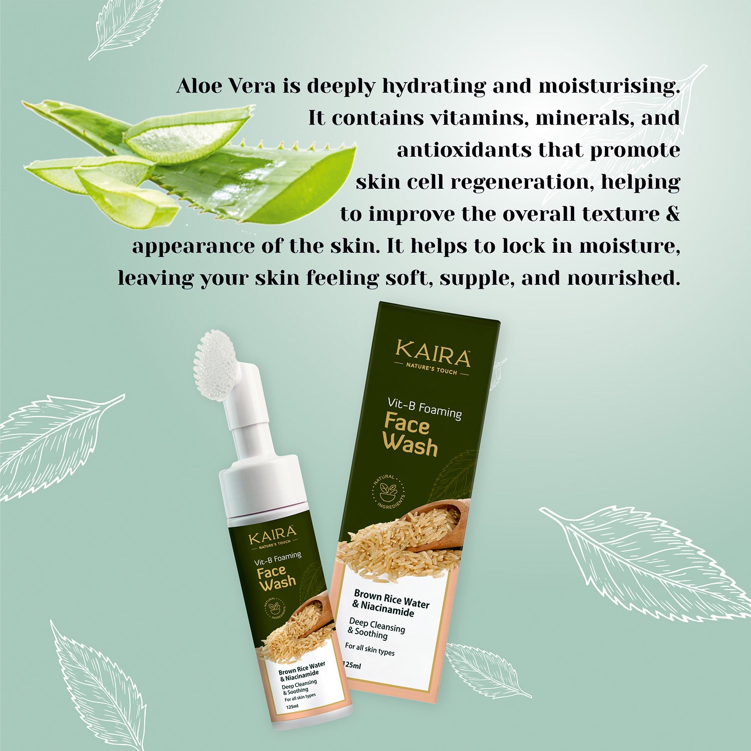 Vit-B Foaming Face Wash (Brown Rice water & Niacinamide)