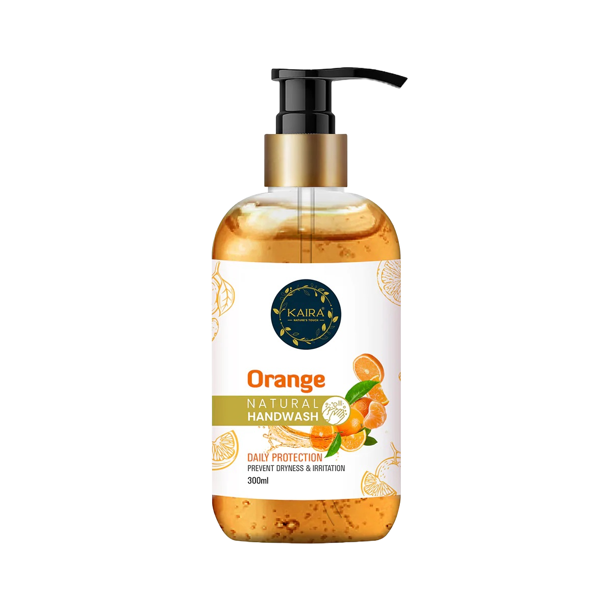 Kaira Orange Handwash - Soft, healthy and clean hands