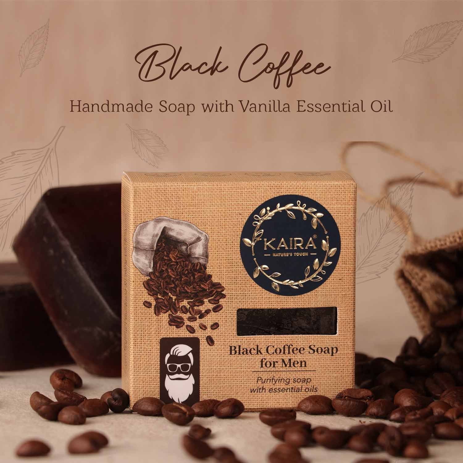 Black Coffee Soap For Men For Healthy Skin