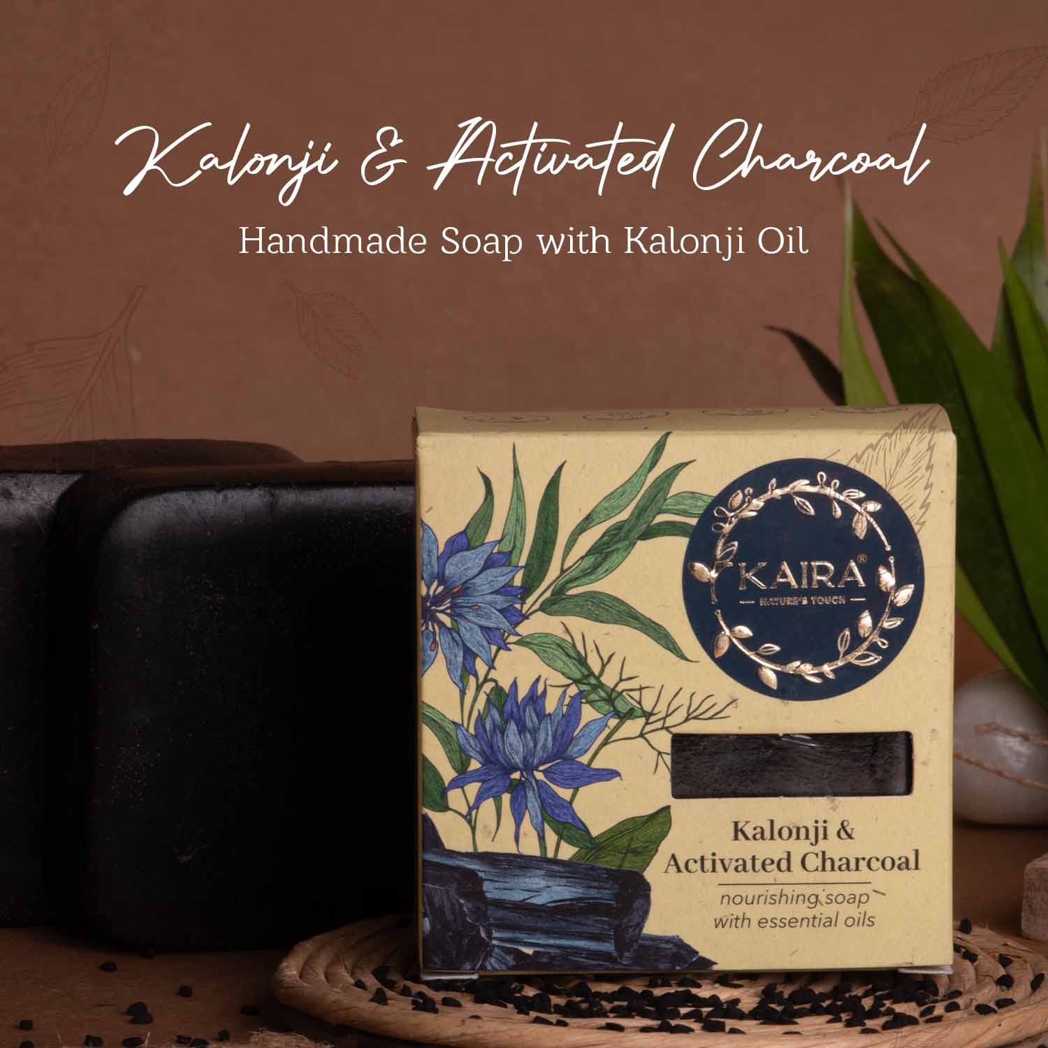 Kalaonji &amp; Activated Charcoal Soap Pack of 3
