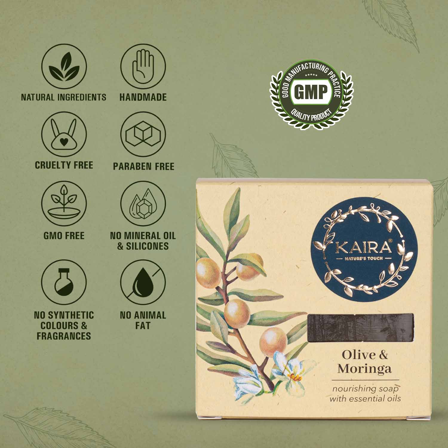 Olive &amp; Moringa Soap For Dry Skin