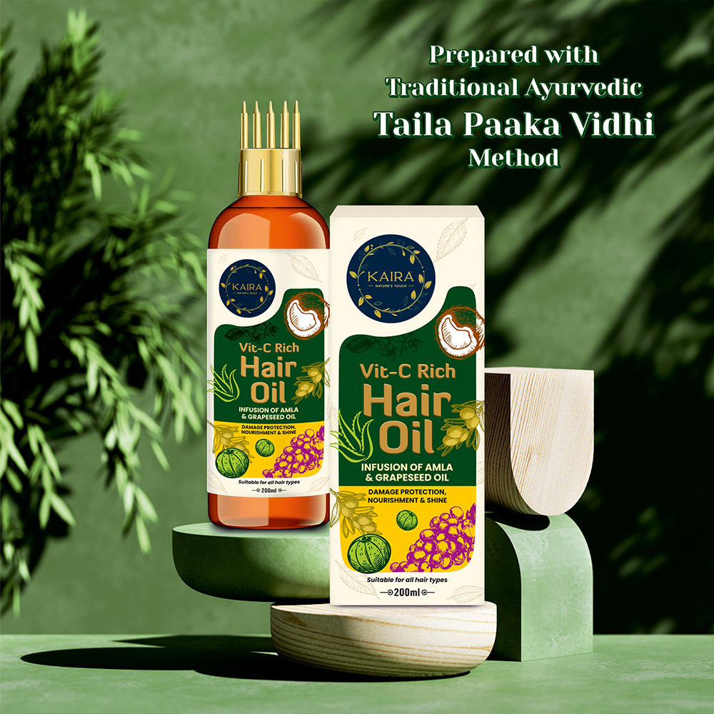 Hair Protection Combo (Vit-C Rich Hair Oil + Powder Foam Hair Wash)