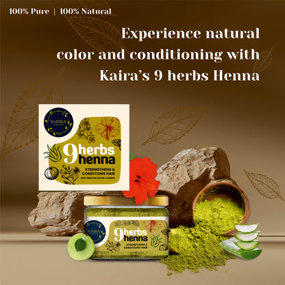 Hair Protection &amp; Conditioning Combo (Vit-C Rich Hair Oil + Powder Foam Hair Wash + 9 Herbs Henna)