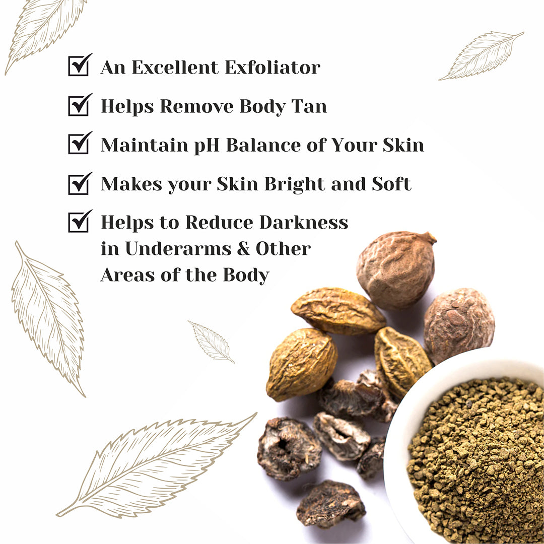 Skin Exfoliation Combo (Powder foam Cleanser Detan + Triphala &amp; Rose Body wash + Coffee &amp; Cinnamon Face Pack)