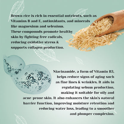 Vit-B Foaming Face Wash (Brown Rice water &amp; Niacinamide)